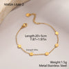 Wholesale Women's Geometric Starfish Stainless Steel Anklet Jewelry Light Luxury Exquisite Fashion