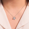 Wholesale Women's Geometric Sterling Silver Clover Eternal Knot Ochain Necklace With Electroplating