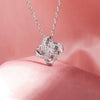 Wholesale Women's Geometric Sterling Silver Clover Eternal Knot Ochain Necklace With Electroplating