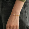 Wholesale Women's Geometric 925 Sterling Silver Cross Bracelet With Electroplating