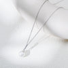 Wholesale Women's Geometric 925 Sterling Silver Diamond Micropaved Zircon Pearl Pendant Cross Chain Necklace