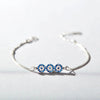 Wholesale Women's Geometric 925 Sterling Silver Evil Magic Eye Bracelet With Electroplating