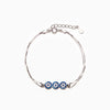 Wholesale Women's Geometric 925 Sterling Silver Evil Magic Eye Bracelet With Electroplating