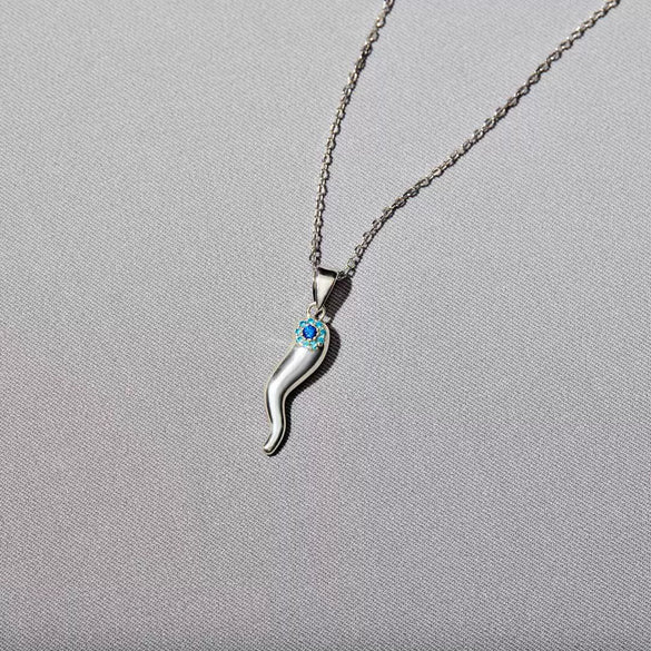 Wholesale Women's Geometric 925 Sterling Silver Evil Magic Eye Ochain Necklace With Electroplating
