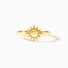 Wholesale Women's Geometric 925 Sterling Silver Sun Ring With Electroplating