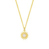 Wholesale Women's Geometric 925 Sterling Silver Zirconia Flower Pendant Cross Chain Necklace
