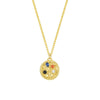 Wholesale Women's Geometric 925 Sterling Silver Zirconia Flower Pendant Cross Chain Necklace