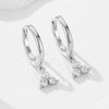 Wholesale Women's Geometric Style Diamond 925 Sterling Silver Earrings