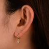 Wholesale Women's Geometric Style Diamond 925 Sterling Silver Earrings