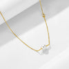 Wholesale Women's Geometric Style 925 Silver Diamond Design Cross Chain Beading Necklace