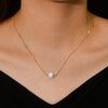 Wholesale Women's Geometric Style 925 Silver Diamond Design Cross Chain Beading Necklace