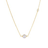 Wholesale Women's Geometric Style 925 Silver Diamond Design Cross Chain Beading Necklace