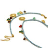 Wholesale Women's Geometric Style Stainless Steel Electroplated Woven Rope Pendant Necklace Jewelry