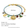 Wholesale Women's Geometric Style Stainless Steel Electroplated Woven Rope Pendant Necklace Jewelry