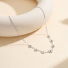 Wholesale Women's Geometric Sunflower Daisy 18K Gold Electroplated Calendering Chain Necklace