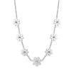Wholesale Women's Geometric Sunflower Daisy 18K Gold Electroplated Calendering Chain Necklace