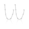 Wholesale Women's Geometric Tassel Zircon Earrings Copper Plated With Real Gold