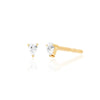 Wholesale Women's Geometric Tassel Zircon Earrings Copper Plated With Real Gold