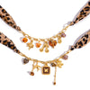 Wholesale Women's Geometric Tiger Eye Stone Stainless Steel Electroplated Necklace Jewelry