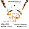 Wholesale Women's Geometric Tiger Eye Stone Stainless Steel Electroplated Necklace Jewelry