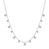 Wholesale Women's Geometric Titanium Steel And Stainless Steel Multipendant Necklace With Diamonds Electroplated Calendering Chain