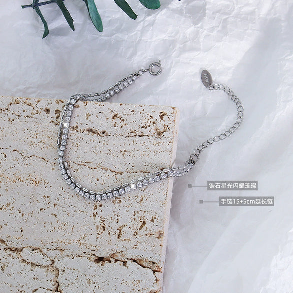 Wholesale Women's Geometric 316L Stainless Steel Electroplated Bracelet Jewelry