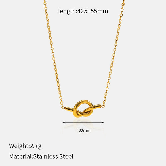 Wholesale Women's Geometric Titanium Steel Electroplated Clavicle Necklace