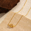 Wholesale Women's Geometric Titanium Steel Electroplated Clavicle Necklace