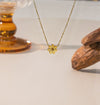 Wholesale Women's Geometric Titanium Steel Electroplated Daisy Pendant O Word Chain Necklace