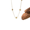 Wholesale Women's Geometric Titanium Steel Electroplated Daisy Pendant O Word Chain Necklace
