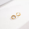 Wholesale Women's Geometric Titanium Steel Electroplated Earrings