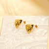 Wholesale Women's Geometric Titanium Steel Electroplated Earrings