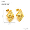 Wholesale Women's Geometric Titanium Steel Electroplated Earrings