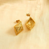 Wholesale Women's Geometric Titanium Steel Electroplated Earrings