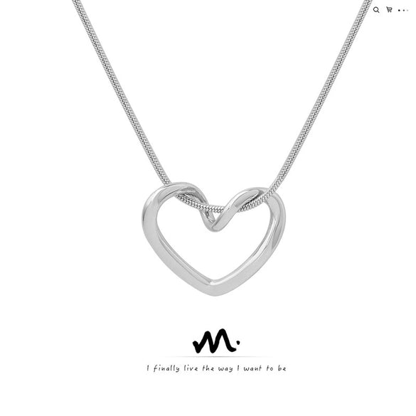 Wholesale Women's Geometric Titanium Steel Electroplated Ring And Necklace Jewelry