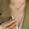 Wholesale Women's Geometric Titanium Steel Electroplated Ring And Necklace Jewelry