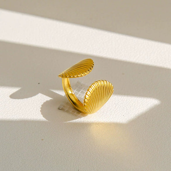 Wholesale Women's Geometric Titanium Steel Electroplated Ring