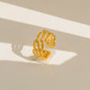 Wholesale Women's Geometric Titanium Steel Electroplated Ring