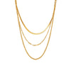 Wholesale Women's Geometric Titanium Steel Electroplated Snake Bone Chain Necklace In Ins Cold Style