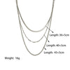 Wholesale Women's Geometric Titanium Steel Electroplated Snake Bone Chain Necklace In Ins Cold Style