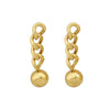 Wholesale Women's Geometric Titanium Steel Electroplated Steel Ball Earrings