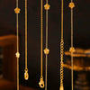 Wholesale Women's Geometric Titanium Steel 18K Gold Plated Fashion Clavicle Chain Jewelry