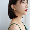 Wholesale Women's Geometric Titanium Steel Multiwear Method Moon Tassel Pendant Earrings With Electroplating