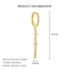 Wholesale Women's Geometric Triangle S925 Sterling Silver Earrings With Flash Diamond And Zirconia
