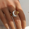 Wholesale Women's Geometric Twisted Open Stainless Steel Electroplated Ring