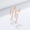 Wholesale Women's Geometric Ushaped Diamond Micro Inlaid 925 Sterling Silver Stud Earrings