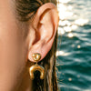 Wholesale Women's Geometric Ushaped Stainless Steel Electroplated Earrings