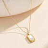 Wholesale Women's Geometric Vintage Shell Texture Electroplated Calendering Chain Clavicle Sweater Chain Accessory
