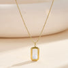 Wholesale Women's Geometric Vintage Shell Texture Electroplated Calendering Chain Clavicle Sweater Chain Accessory