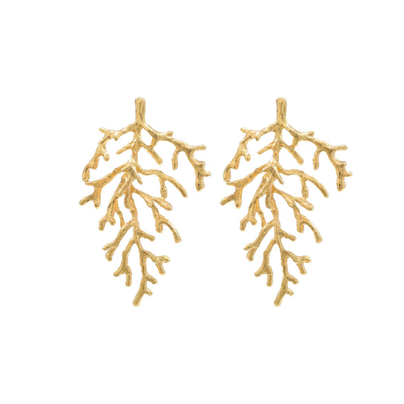 Wholesale Women's Geometric Zinc Alloy Electroplating Fashion Light Luxury Exaggerated Leaves Earrings
